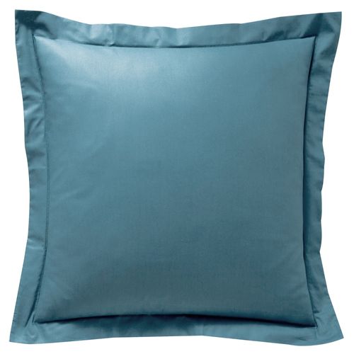 Taie Volant 50x70 Bleu Aqua En Coton