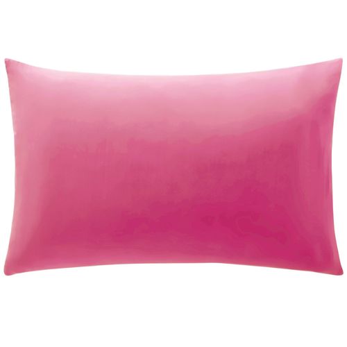 Taie Sac 50x70 Rose Bonbon En Coton