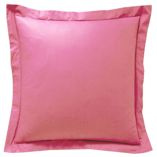 Taie Volant 50x70 Rose Bonbon En Coton