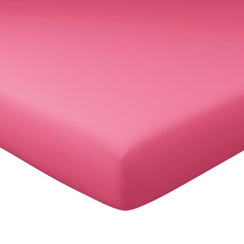Drap-housse Grand Bonnet 140x200x32 Rose Bonbon En Coton