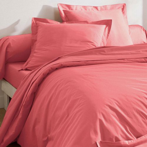 Drap-housse 180x200x28 Rose Bois De Rose En Coton