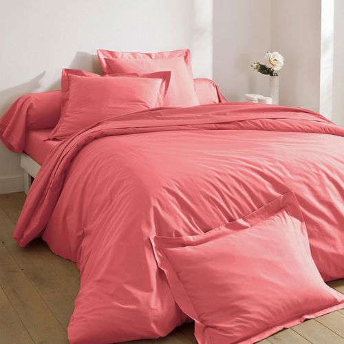 Housse De Couette 260x240 Rose Bois De Rose En Coton