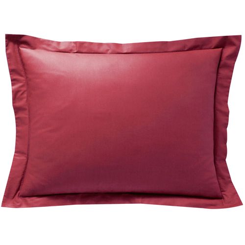 Taie Volant 63x63 Rouge Grenade En Coton