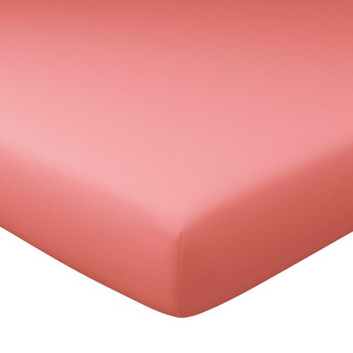 Drap-housse Grand Bonnet 160x200x32 Rose Bois De Rose En Coton