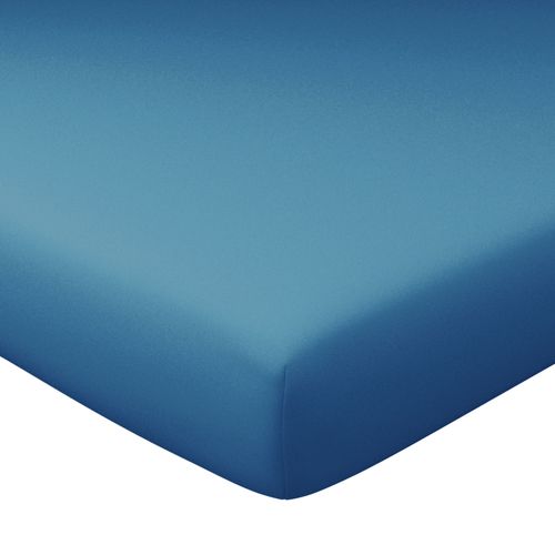 Drap-housse Grand Bonnet 140x200x40 Bleu Nuit En Coton