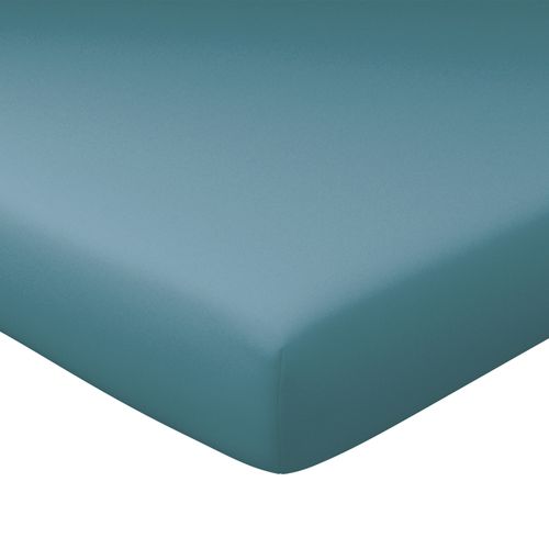 Drap-housse Grand Bonnet 180x200x30 Bleu Aqua En Coton