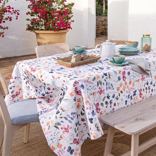 Nappe 140x300 Multicolore En Polyester
