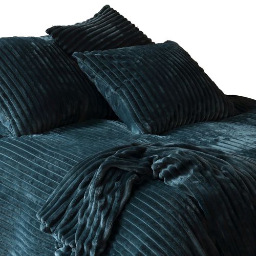 Jeté De Lit 180x250 Bleu Nuit En Polyester