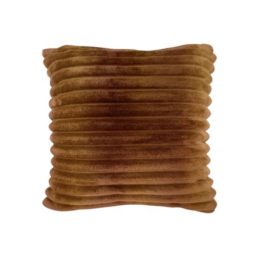 Housse De Coussin 40x40 Marron Caramel En Polyester