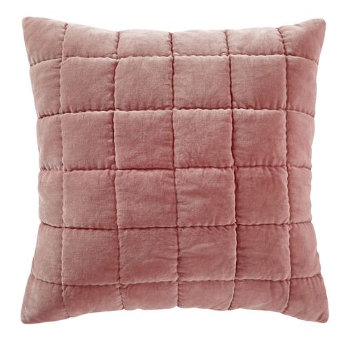 Housse D'oreiller 63x63 Rose En Coton