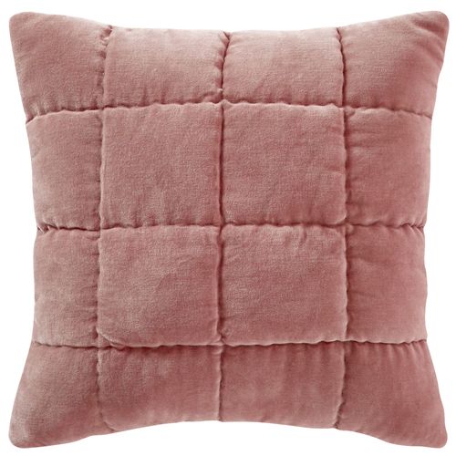 Housse De Coussin 40x40 Rose En Coton
