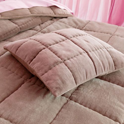 Housse De Coussin 40x40 Rose En Coton