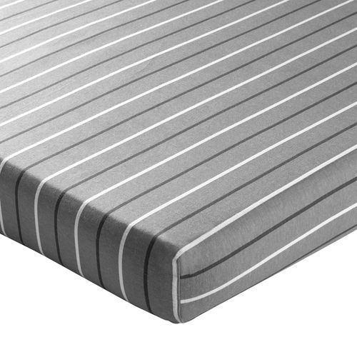 Drap-housse 160x200x28 Gris En Coton