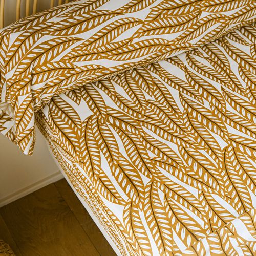 Drap-housse 160x200x28 Beige En Coton