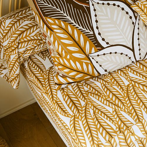 Drap-housse 160x200x28 Beige En Coton