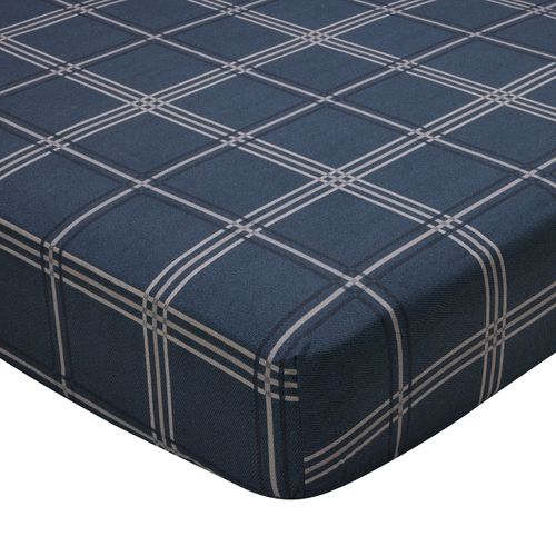 Drap-housse 90x190x28 Bleu En Coton