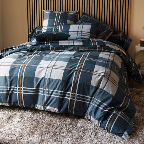 Housse De Couette 240x220 Bleu En Coton