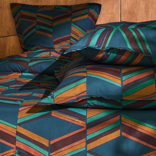 Taie Volant 50x70 Multicolore En Coton