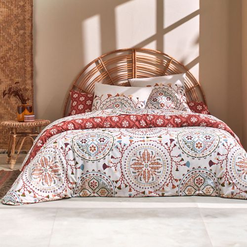 Drap-housse 140x190x28 Beige En Coton