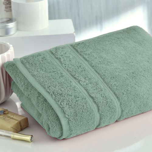 Serviette Invité 30x50 Vert Amande En Coton