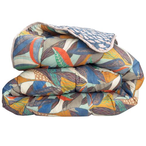 Couette Chaude 260x240 Vert En Polyester