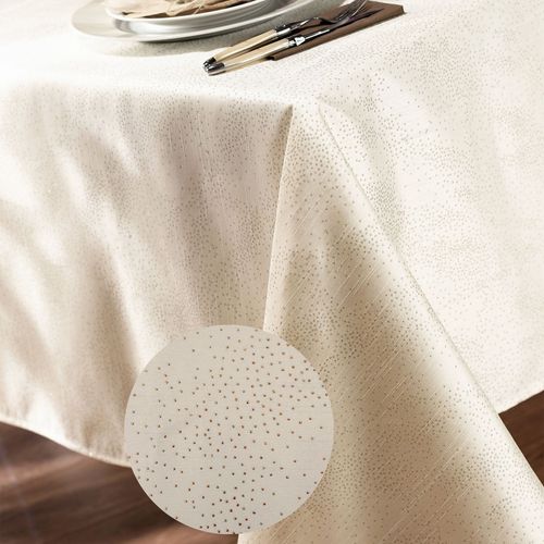 Nappe Ronde 150 Cm Blanc Ivoire En Polyester