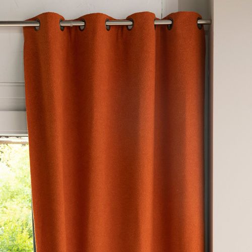 Rideau Occultant 140x180 Orange En Polyester