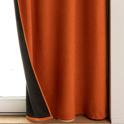 Rideau Occultant 140x180 Orange En Polyester