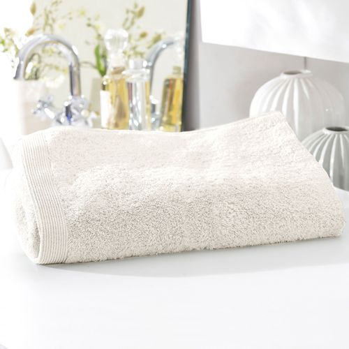 Drap De Bain 100x150 Blanc Ivoire En Coton 550 G/m²