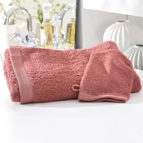 Drap De Bain 70x140 Rose Bois De Rose En Coton 550 G/m²