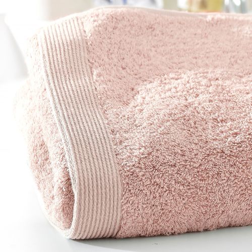 Serviette De Toilette 50x100 Rose Nude En Coton 550 G/m²