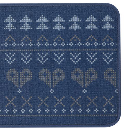 Tapis De Cuisine 40x60 Bleu En Synthétique