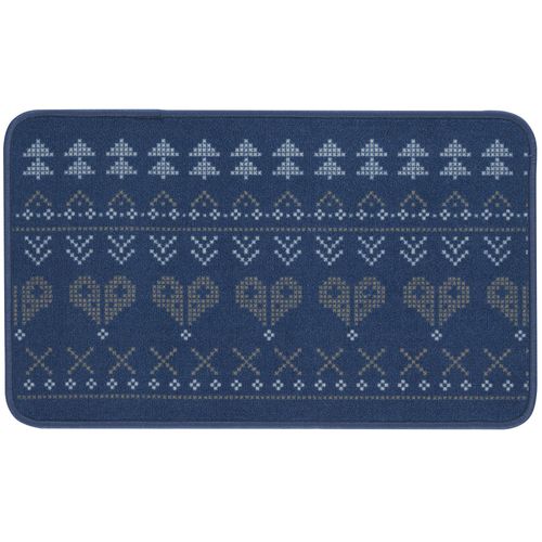 Tapis De Cuisine 45x150 Bleu En Synthétique