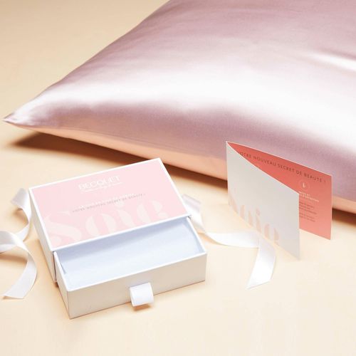 Taie Sac 50x70 Rose En Coton