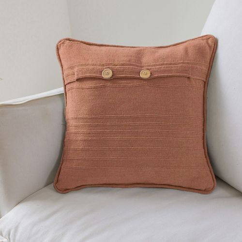 Jeté De Fauteuil 180x250 Marron Noisette En Coton