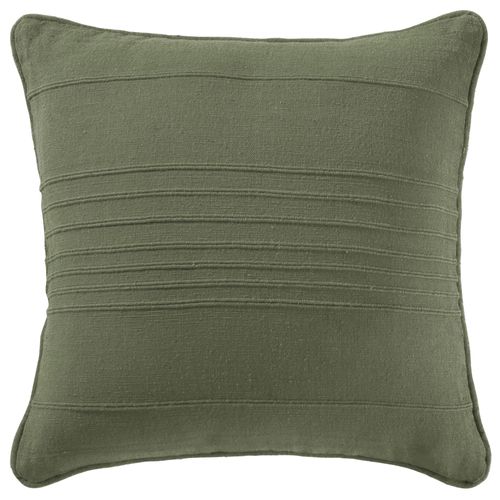 Housse De Coussin 40x40 Vert Olive En Coton
