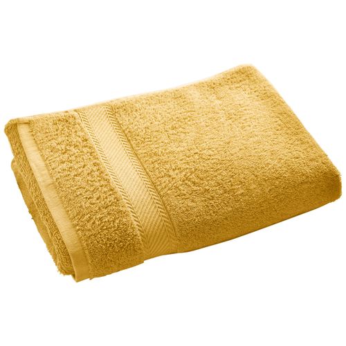 Drap De Bain 100x150 Jaune Miel En Coton