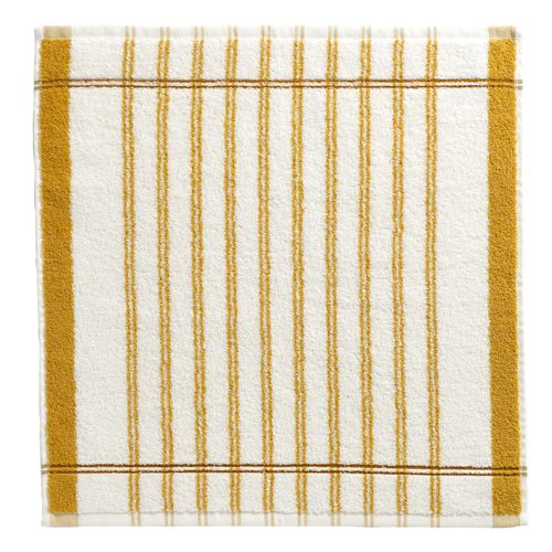 Lot De 2 Lot Torchons + Essuie-mains 50x70 Jaune Ocre En Coton