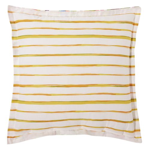 Taie Volant 65x65 Multicolore En Coton