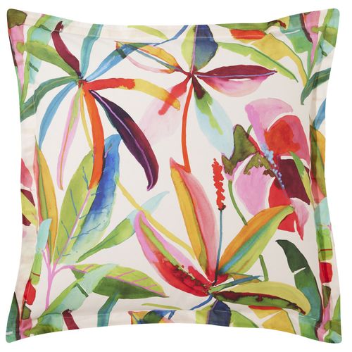 Taie Volant 65x65 Multicolore En Coton