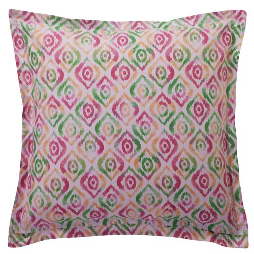 Taie Volant 65x65 Multicolore En Coton