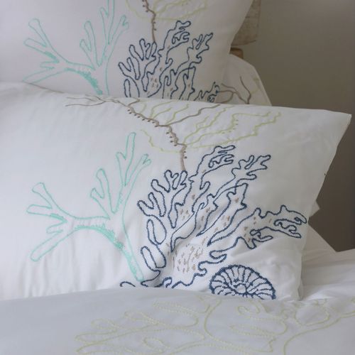 Taie Sac 63x63 Blanc En Coton