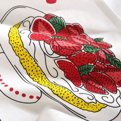 Lot De 2 Torchons 50x70 Blanc En Coton 200 G/m²