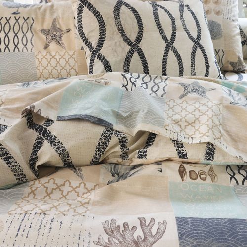 Housse De Couette 140x200 Beige En Coton