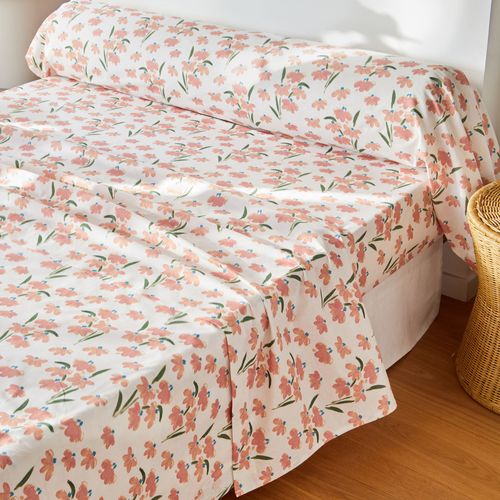 Taie Volant 63x63 Multicolore En Coton