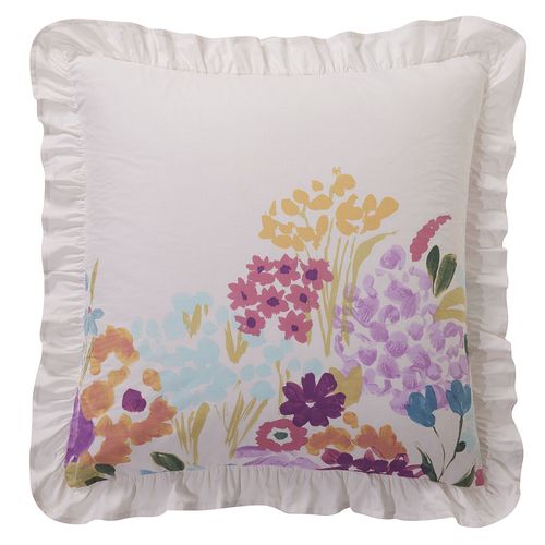 Taie Volant 50x70 Multicolore En Coton