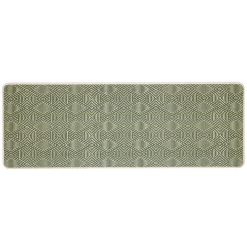 Tapis De Cuisine 46x98 Vert Olive En Synthétique