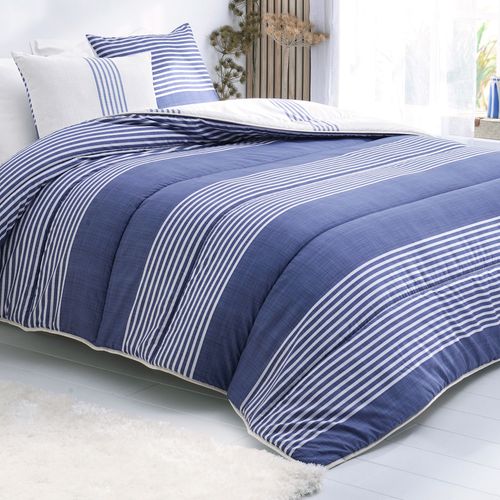 Couette Chaude 260x240 Bleu Marine En Polyester