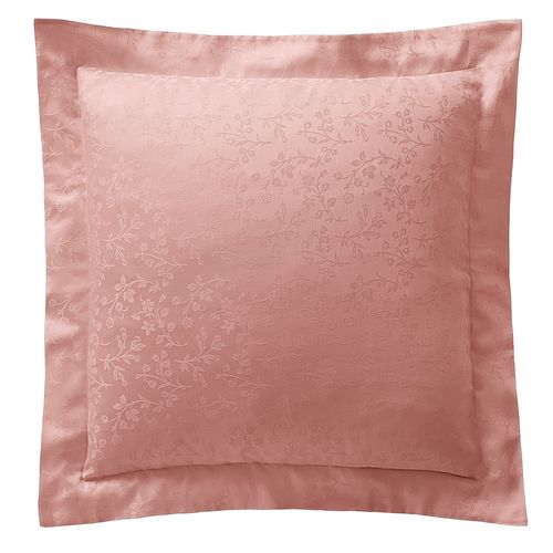 Taie Volant 63x63 Rose Poudré En Coton
