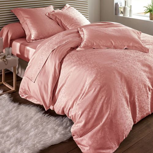 Housse De Couette 240x220 Rose Poudré En Coton